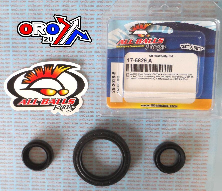 DIFFERENTIAL SEAL KIT YFM, ALLBALLS 25-2028-5 FRONT YAM