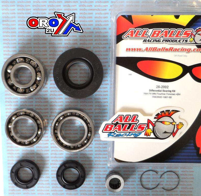 DIFFERENTIAL KIT TRX350, ALLBALLS 25-2002 FRONT HONDA