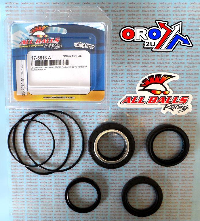 DIFFERENTIAL SEAL KIT TRX300, ALLBALLS 25-2010-5 REAR HONDA, OLD Part Number 17-5813.AB