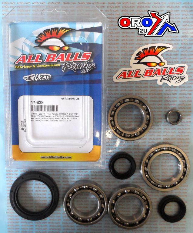 DIFFERENTIAL KIT FRONT YAMAHA, ALLBALLS 25-2028