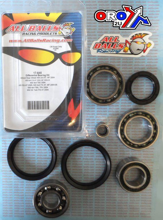 DIFFERENTIAL KIT ARCTIC CAT, ALLBALLS 25-2050