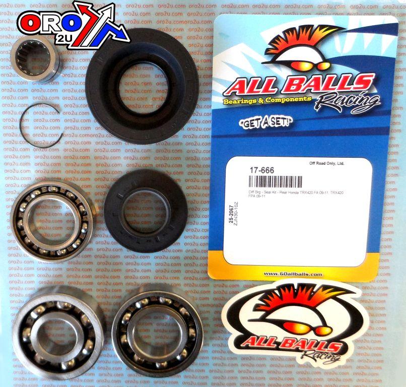 DIFFERENTIAL KIT FRONT HONDA, ALLBALLS 25-2067