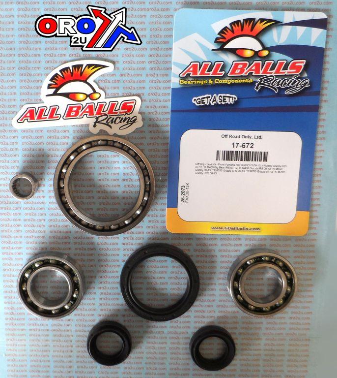 DIFFERENTIAL KIT FRONT YAMAHA, ALLBALLS 25-2073