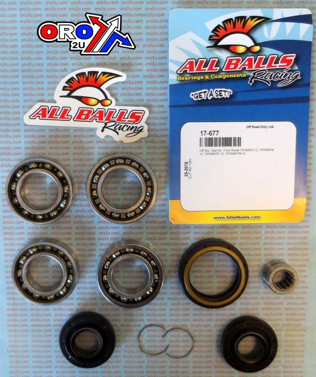 DIFFERENTIAL KIT FRONT HONDA, ALLBALLS 25-2078