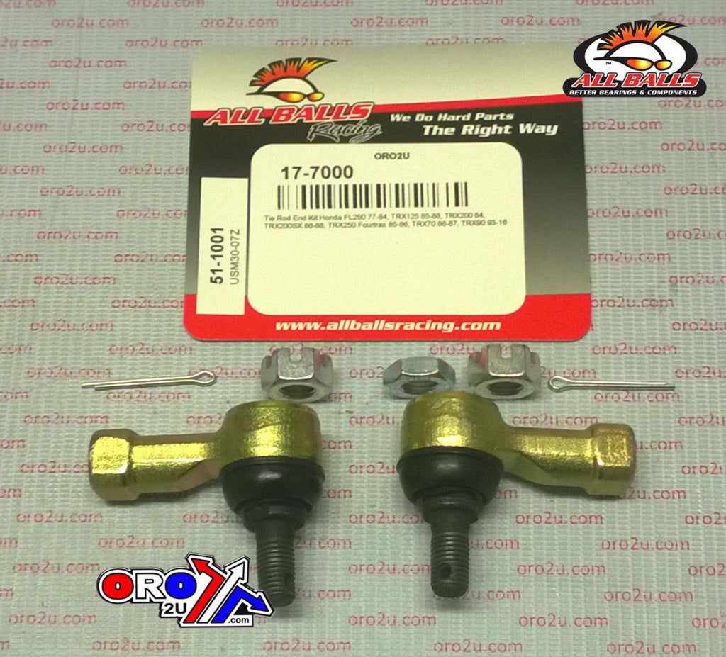 TIE ROD END KIT TRX125 200 250, ALLBALLS 51-1001 HONDA