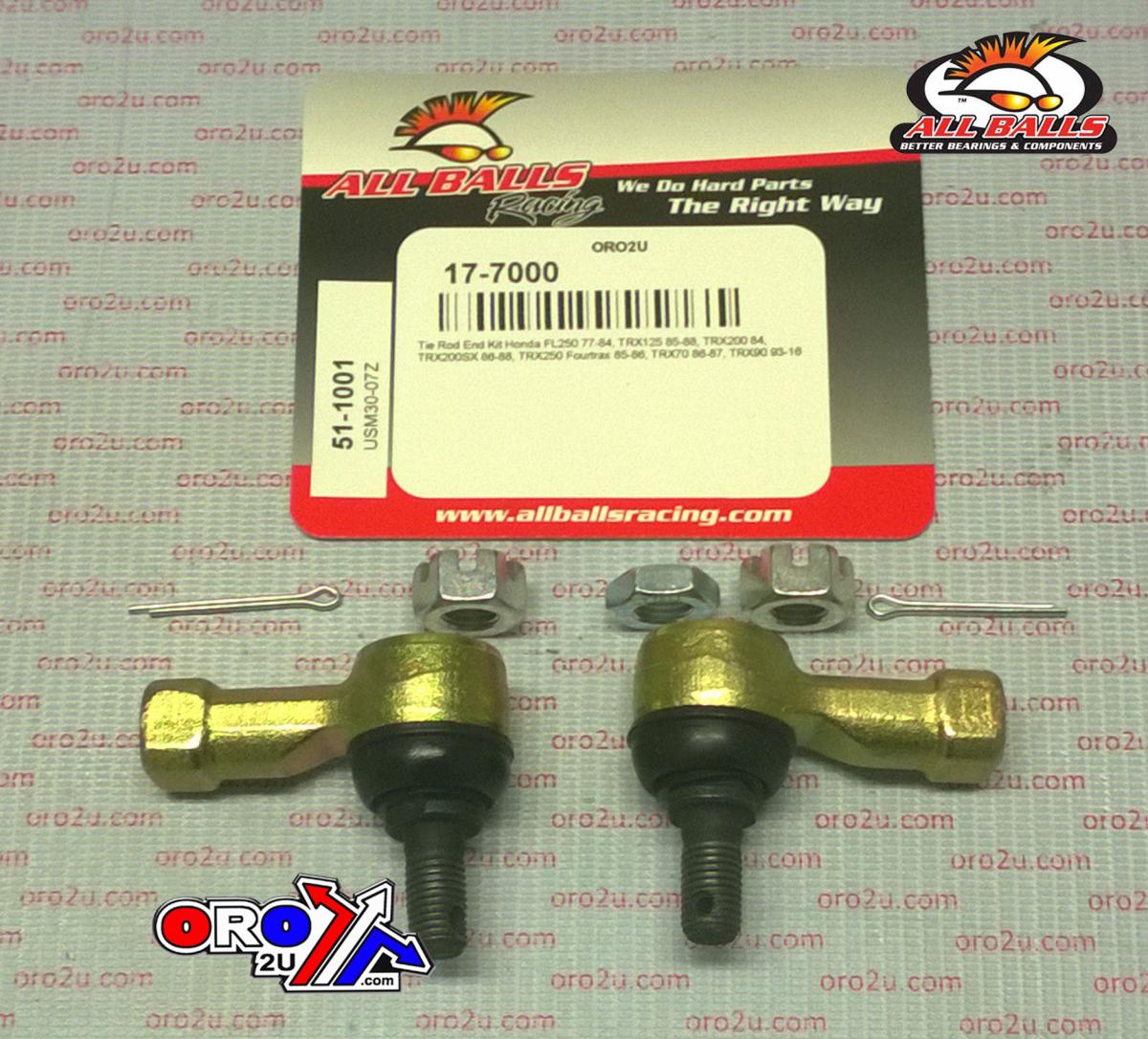 TIE ROD END KIT TRX125 200 250, ALLBALLS 51-1001 HONDA