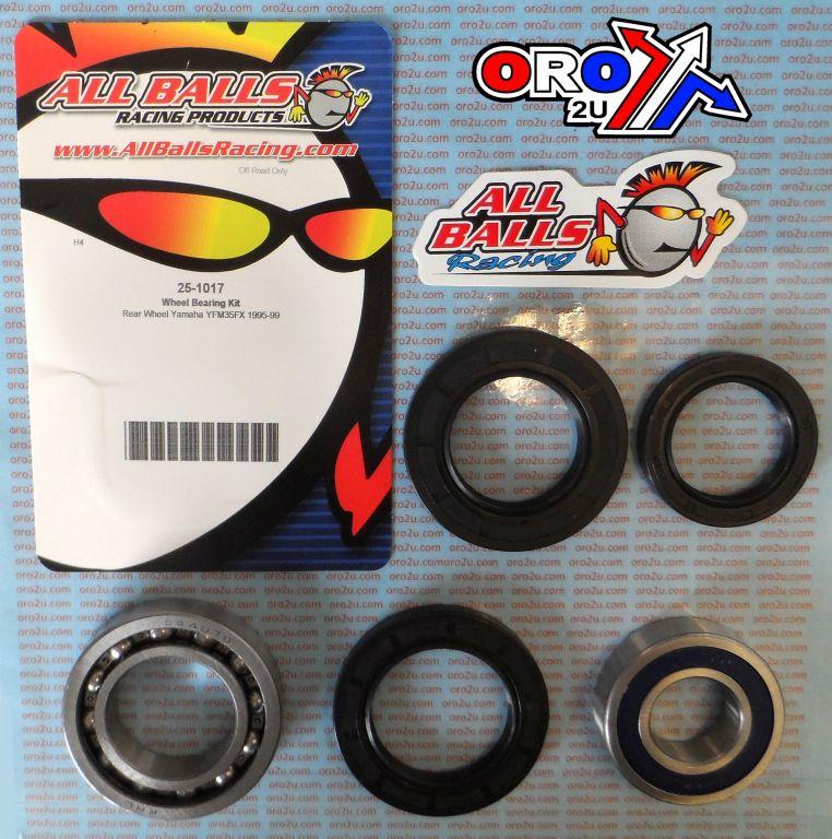 WHEEL BEARING KIT REAR 95-99 YAMAHA YFM350 WOLVERINE, ALLBALLS 25-1017 ATV
