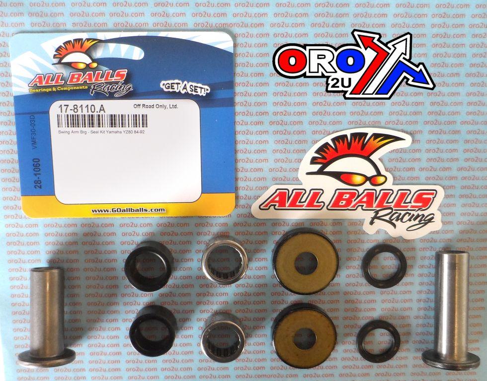 SWINGARM BEARING KIT ALLBALLS, ALLBALLS 28-1060 YAMAHA YZ80 84-92