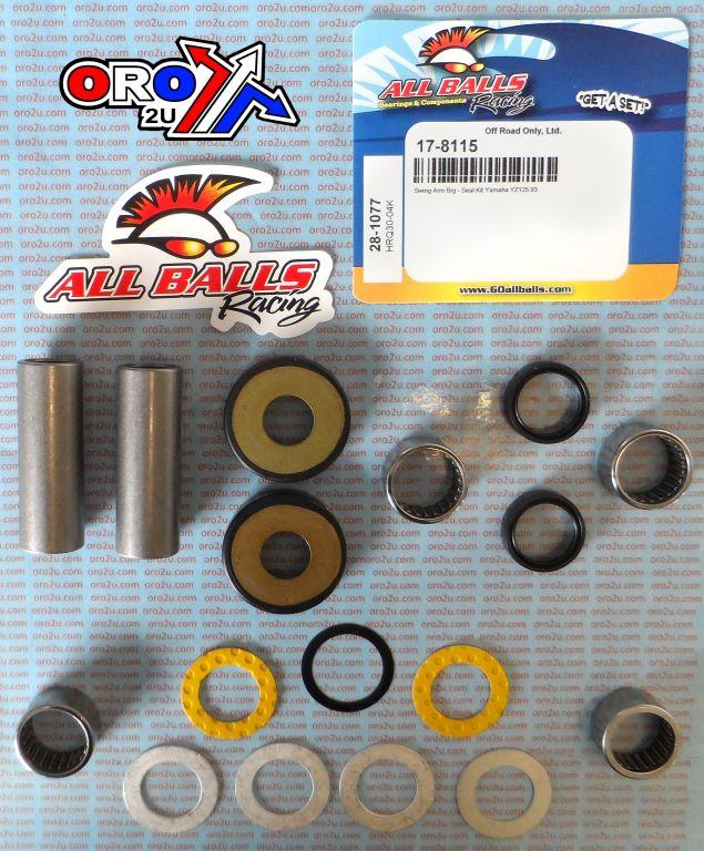 SWINGARM BEARING KIT ALLBALLS, ALLBALLS 28-1077 YAMAHA YZ125 1993
