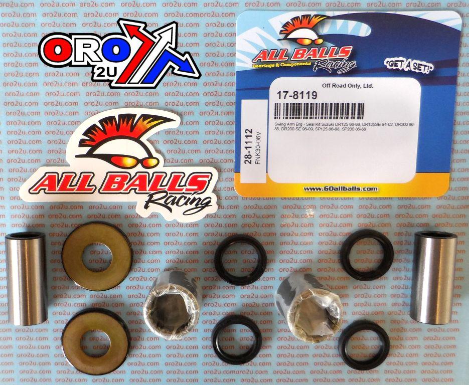 SWINGARM BEARING KIT ALLBALLS, ALLBALLS 28-1112 SUZUKI DR/SP125/200 86-20