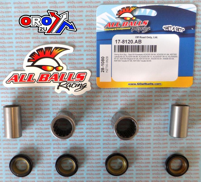 SWINGARM BEARING KIT ALLBALLS, ALLBALLS 28-1080 KAW KDX/KEF/KFX/KLX 200/250/500 83-22