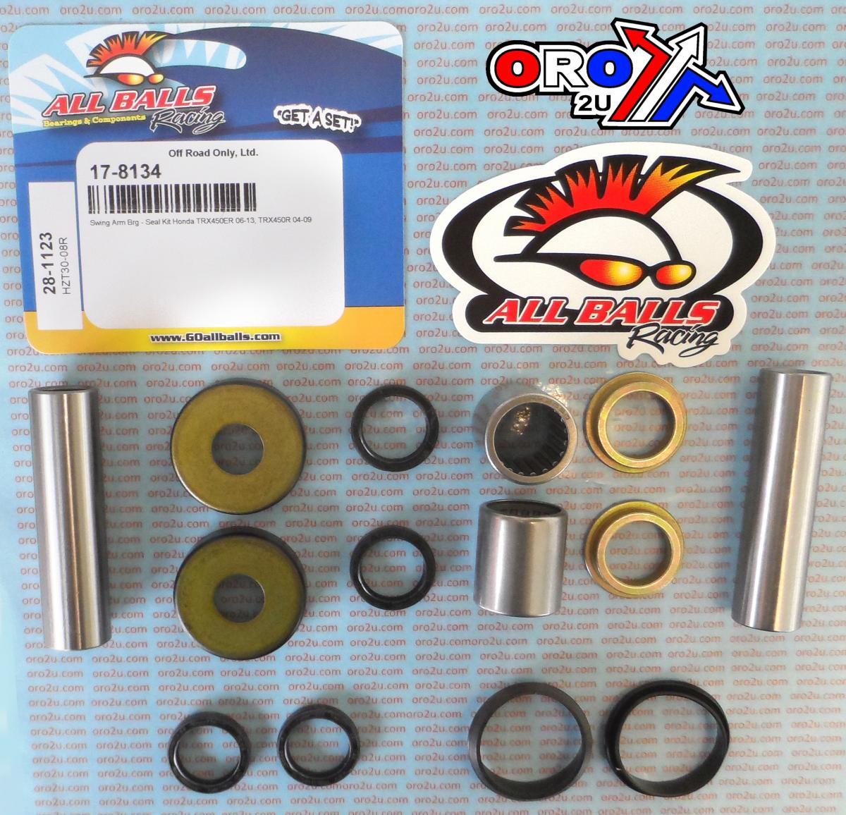 SWINGARM BEARING KIT ALLBALLS, ALLBALLS 28-1123 HONDA TRX450 04-14