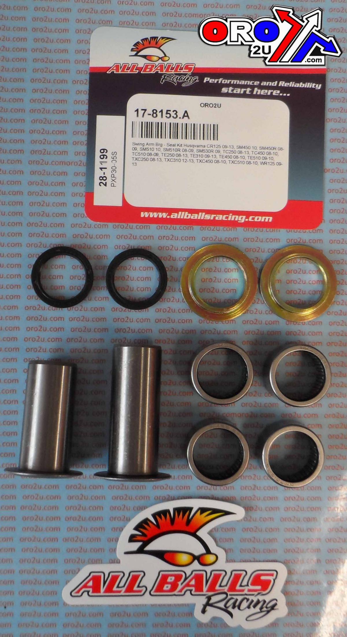 SWINGARM BEARING KIT ALLBALLS, ALLBALLS 28-1199 HUSKY CR/SM/TC/TE/TXC 08-13