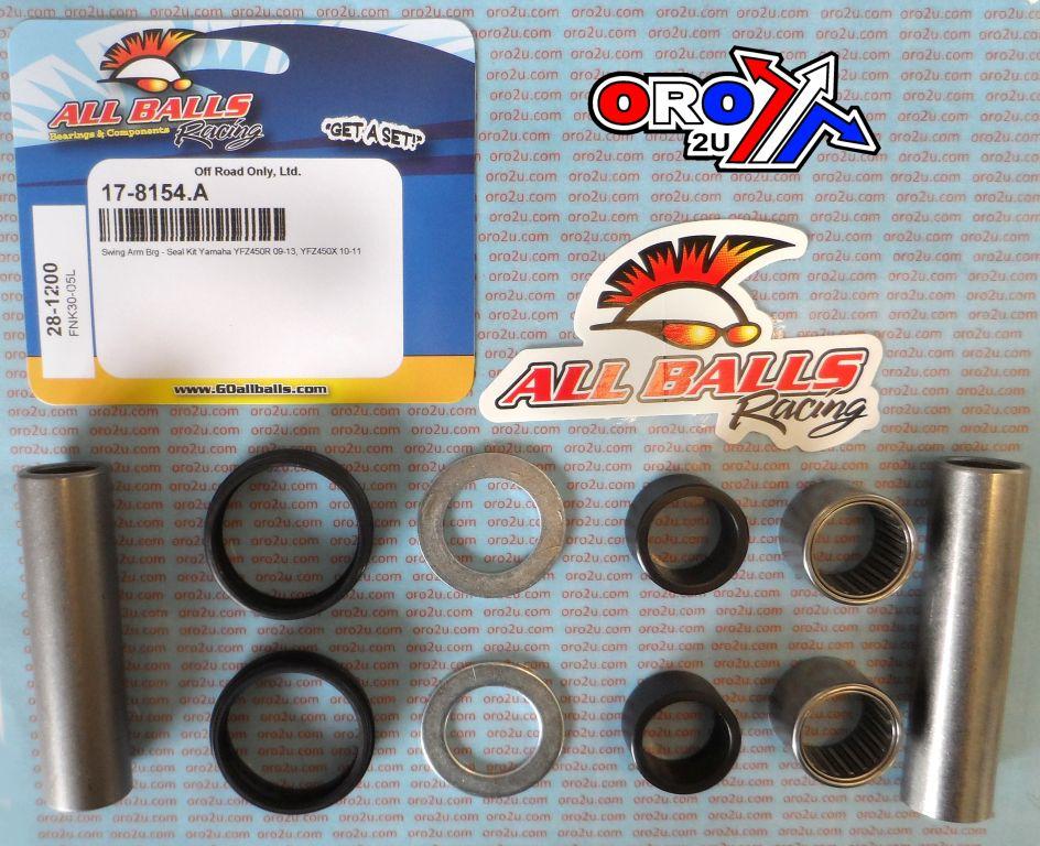 SWINGARM BEARING KIT ALLBALLS, ALLBALLS 28-1200 YAMAHA YFZ450 09-22