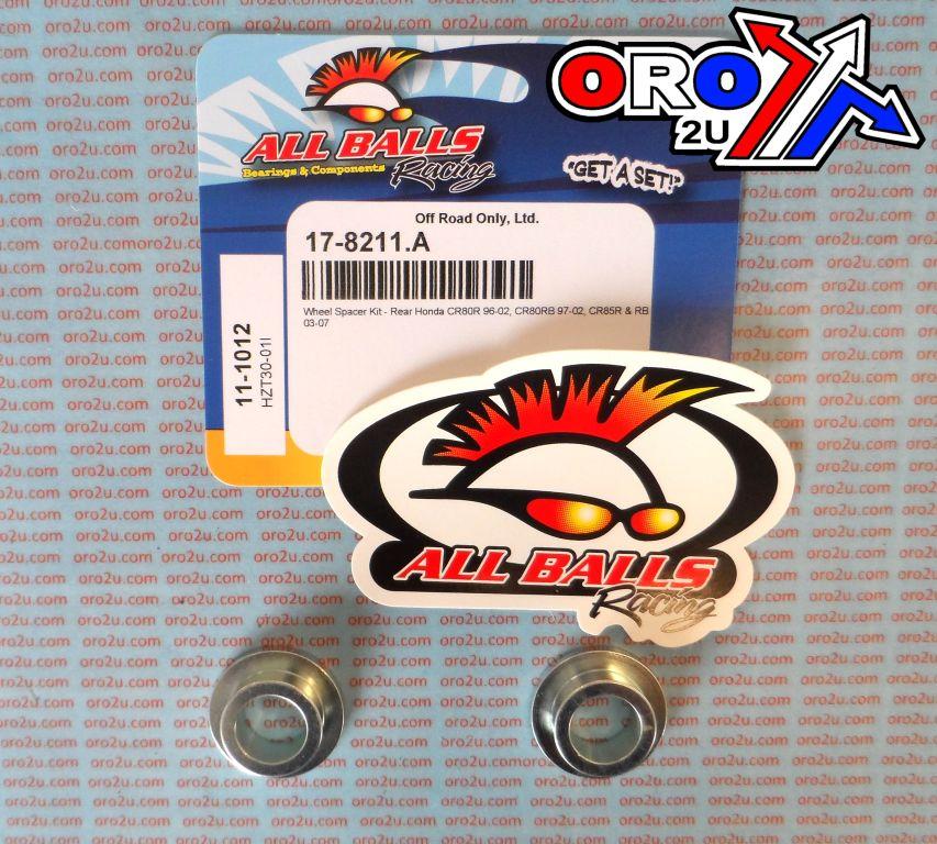 WHEEL SPACER KIT CR80 CR85, ALLBALLS 11-1012 HONDA