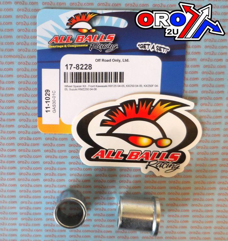WHEEL SPACER KIT KX 04-05 FR, ALLBALLS 11-1029 KAW/SUZ