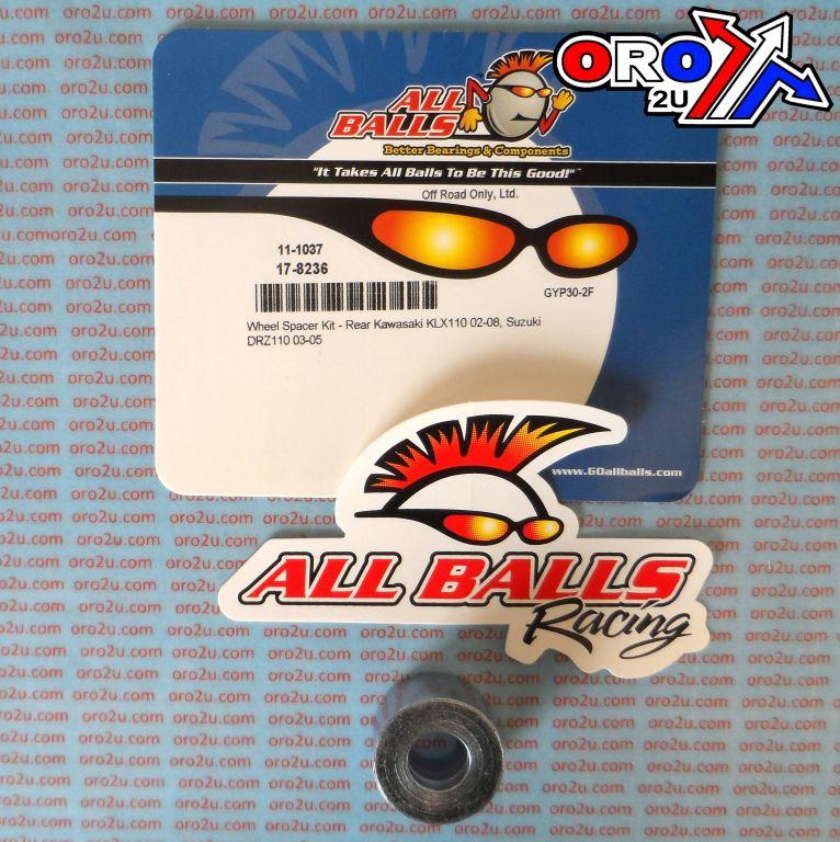 WHEEL SPACER KIT KLX DRZ, ALLBALLS 11-1037 KAW / SUZ