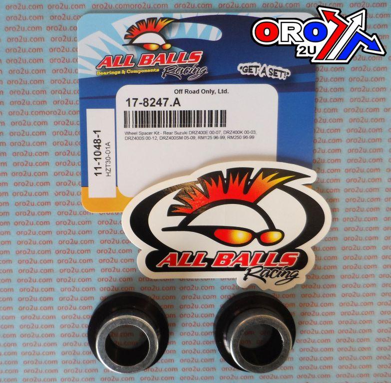 WHEEL SPACER KIT RM 96-99, ALLBALLS 11-1048-1 SUZUKI REAR