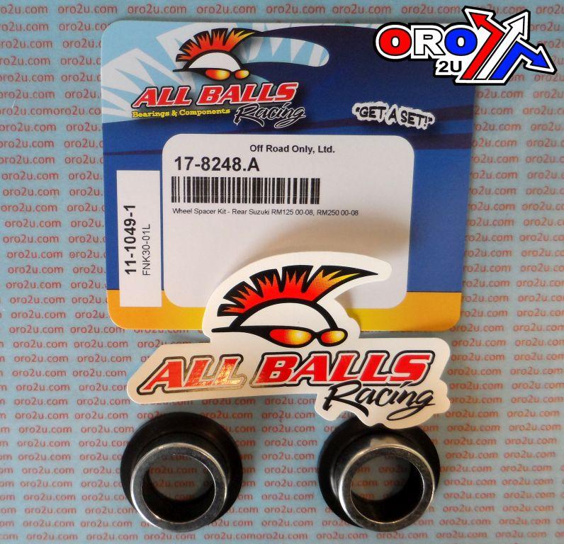 WHEEL SPACER KIT RM 00-08, ALLBALLS 11-1049-1 SUZUKI REAR