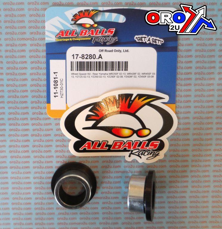 WHEEL SPACER KIT YZF WRF YZ, ALLBALLS 11-1081-1 YAMAHA