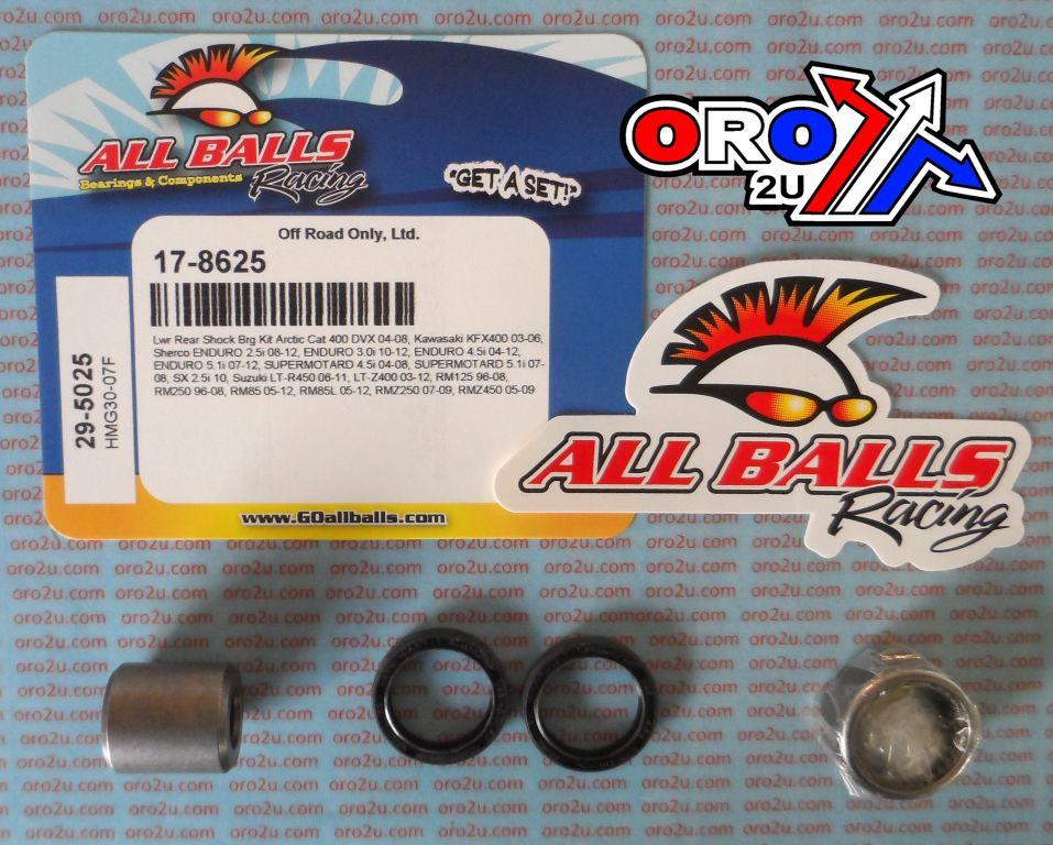 LOWER SHOCK BEARING KIT KFX, ALLBALLS 29-5025 KAW/SUZ LTZ