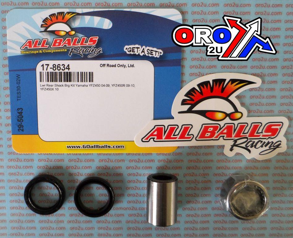 REAR LOWER SHOCK BEARING KIT YAM, ALLBALLS 29-5043 YAMAHA, YFZ450 04-13