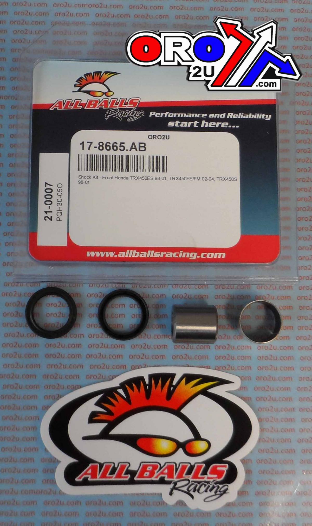 FRONT SHOCK BEARING KIT TRX, ALLBALLS 21-0007 TRX450ES
