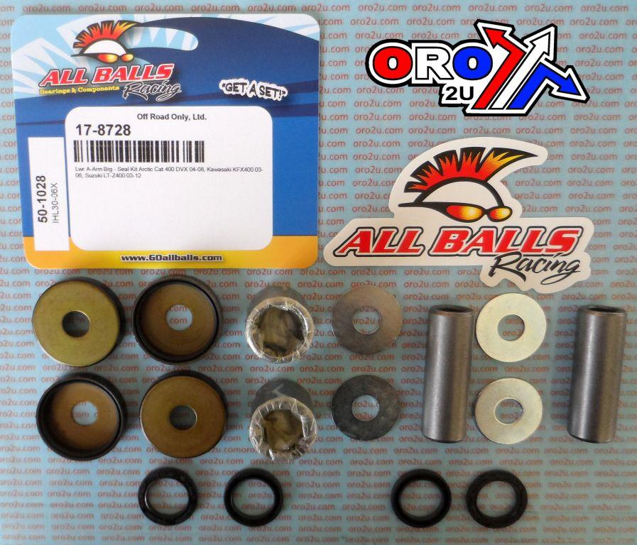 A-ARM KIT Arctic Cat 400DVX LOWER, ALLBALLS 50-1028 KAW/SUZ