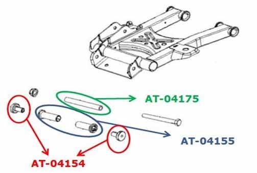 REAR CARRIER BEARING KIT, BRONCO AT-04163 POLARIS