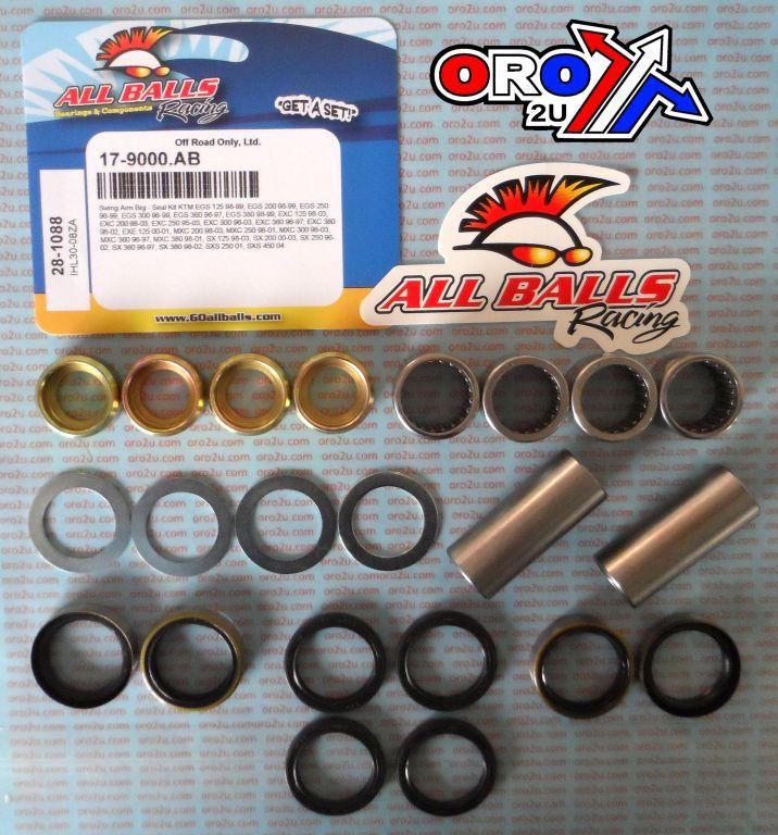 SWINGARM BEARING KIT ALLBALLS, ALLBALLS 28-1088 KTM 95-04