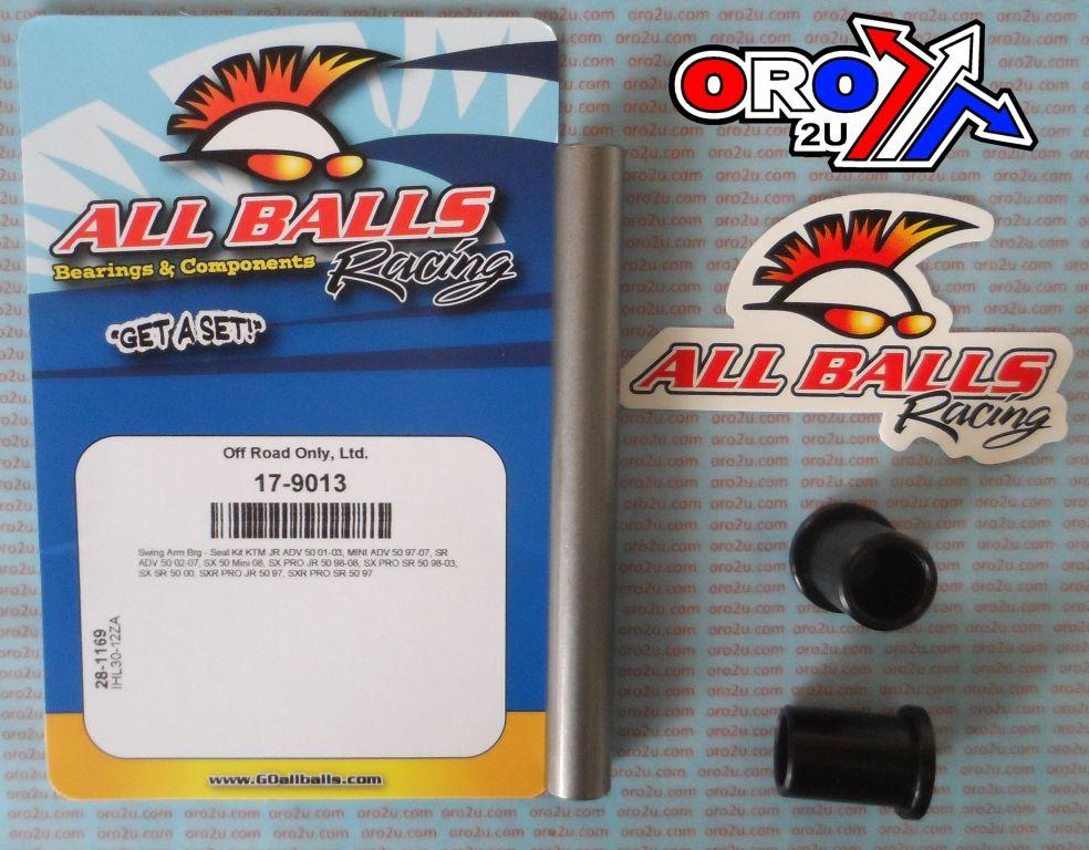 SWINGARM BEARING KIT ALLBALLS, ALLBALLS 28-1169 KTM JR/MINI/SR/SX/SXR 50 97-08
