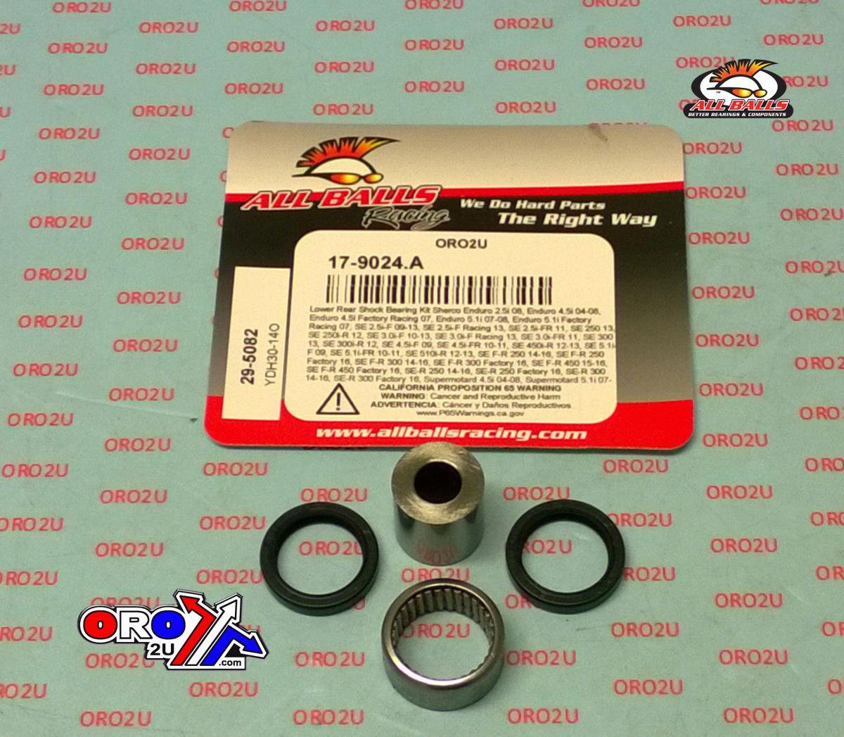 LOWER REAR SHOCK KIT Sherco, ALLBALLS 29-5082