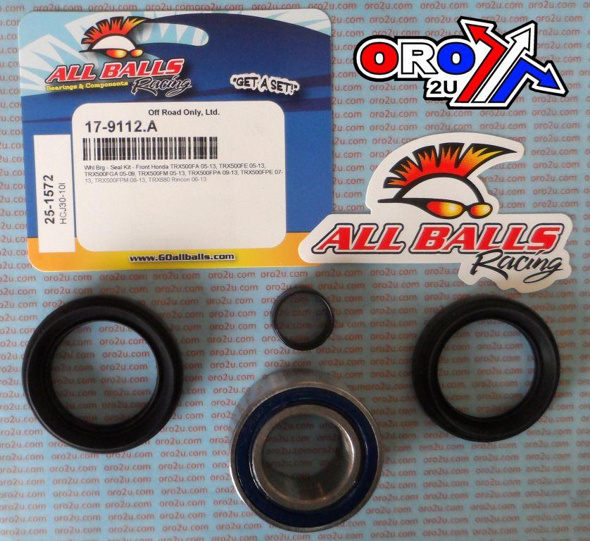 WHEEL BEARING KIT FRONT 05-22 HONDA TRX 500/680, ALLBALLS 25-1572 ATV