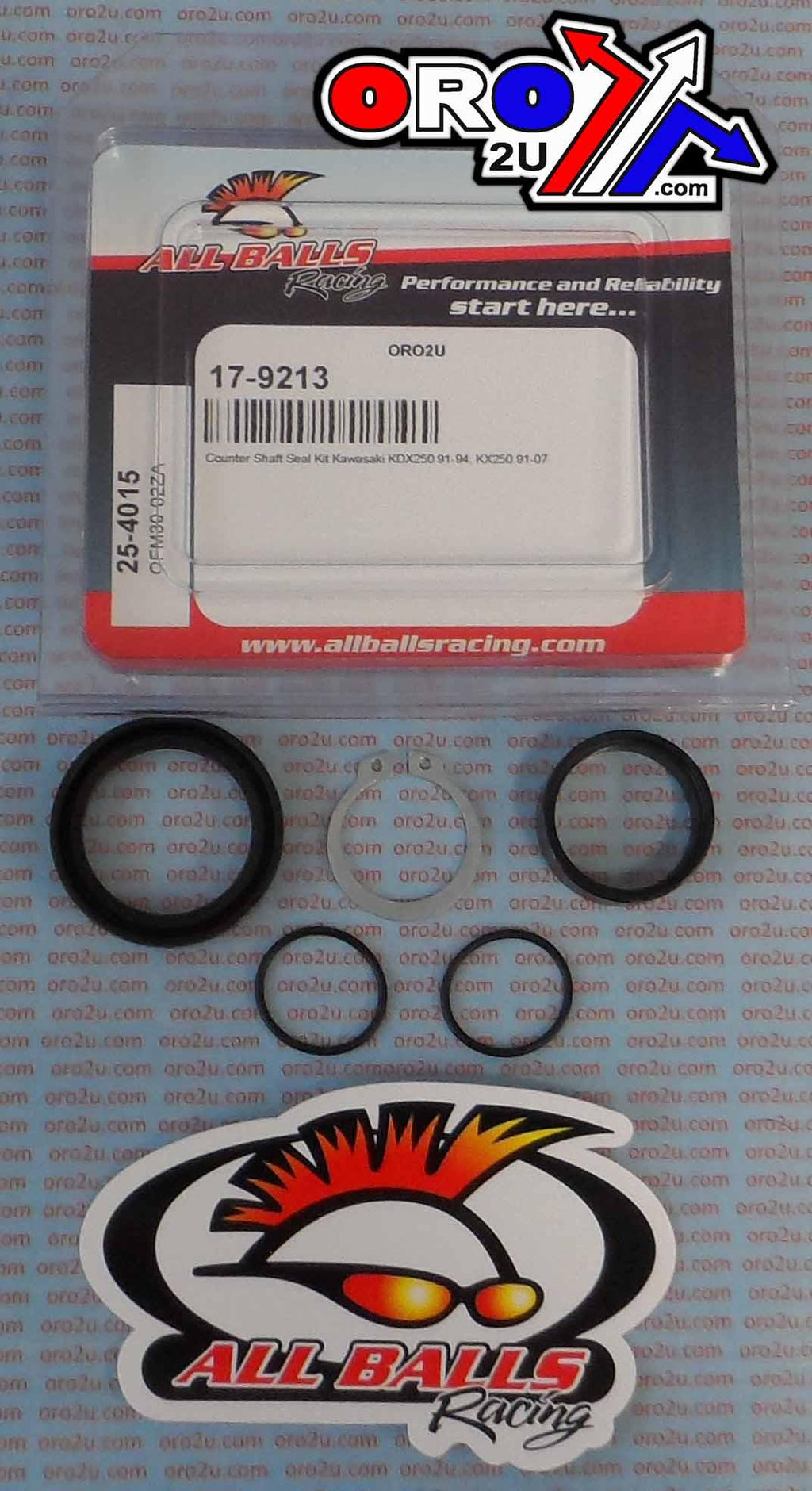 COUNTER SHAFT SEAL KIT KX250, ALLBALLS 25-4015 KDX250