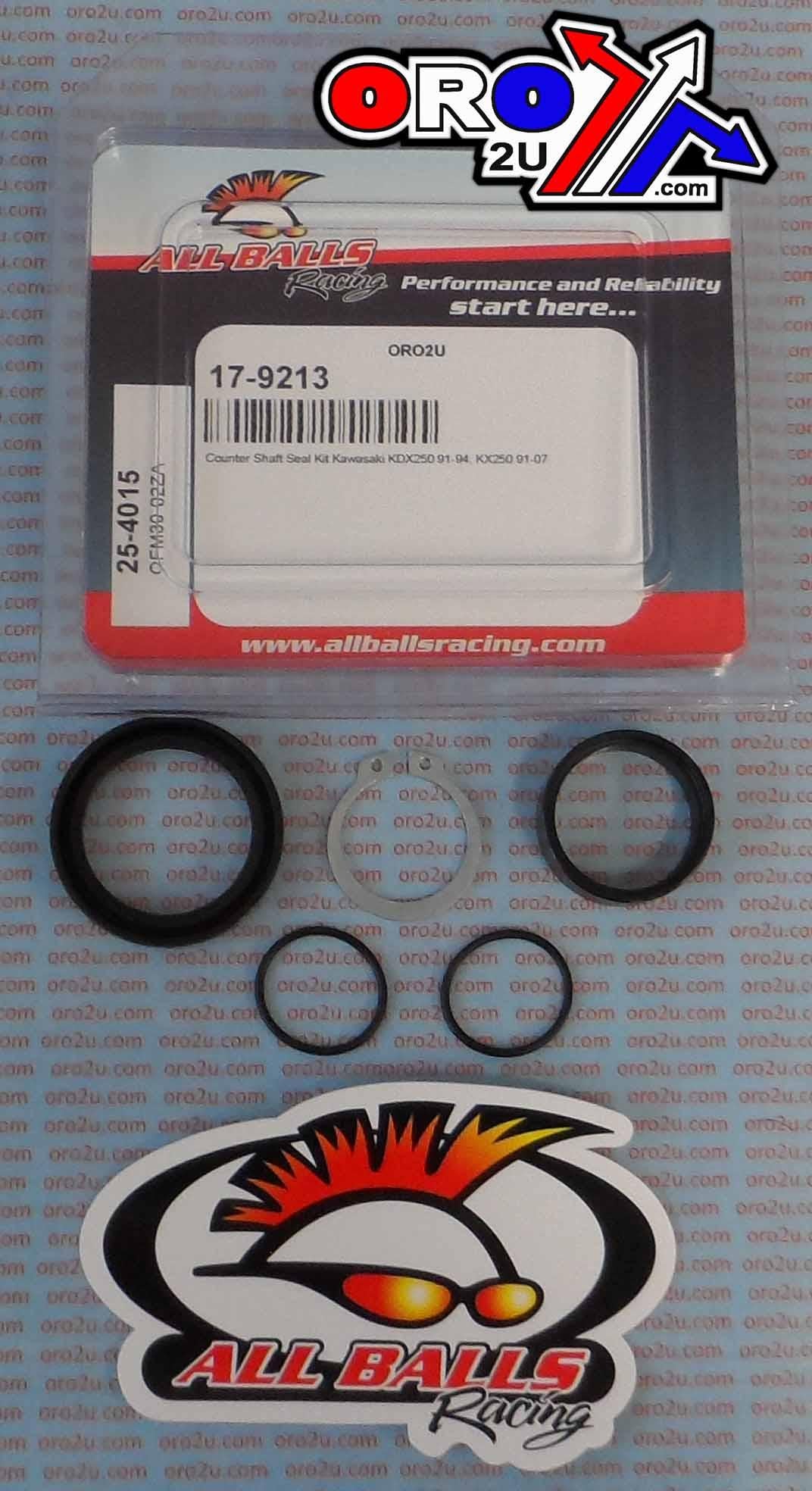 COUNTER SHAFT SEAL KIT KX250, ALLBALLS 25-4015 KDX250