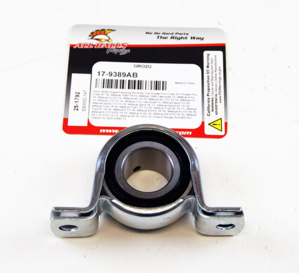 DRIVE SHAFT SUPPORT BEARING KIT, ALLBALLS 25-1792
