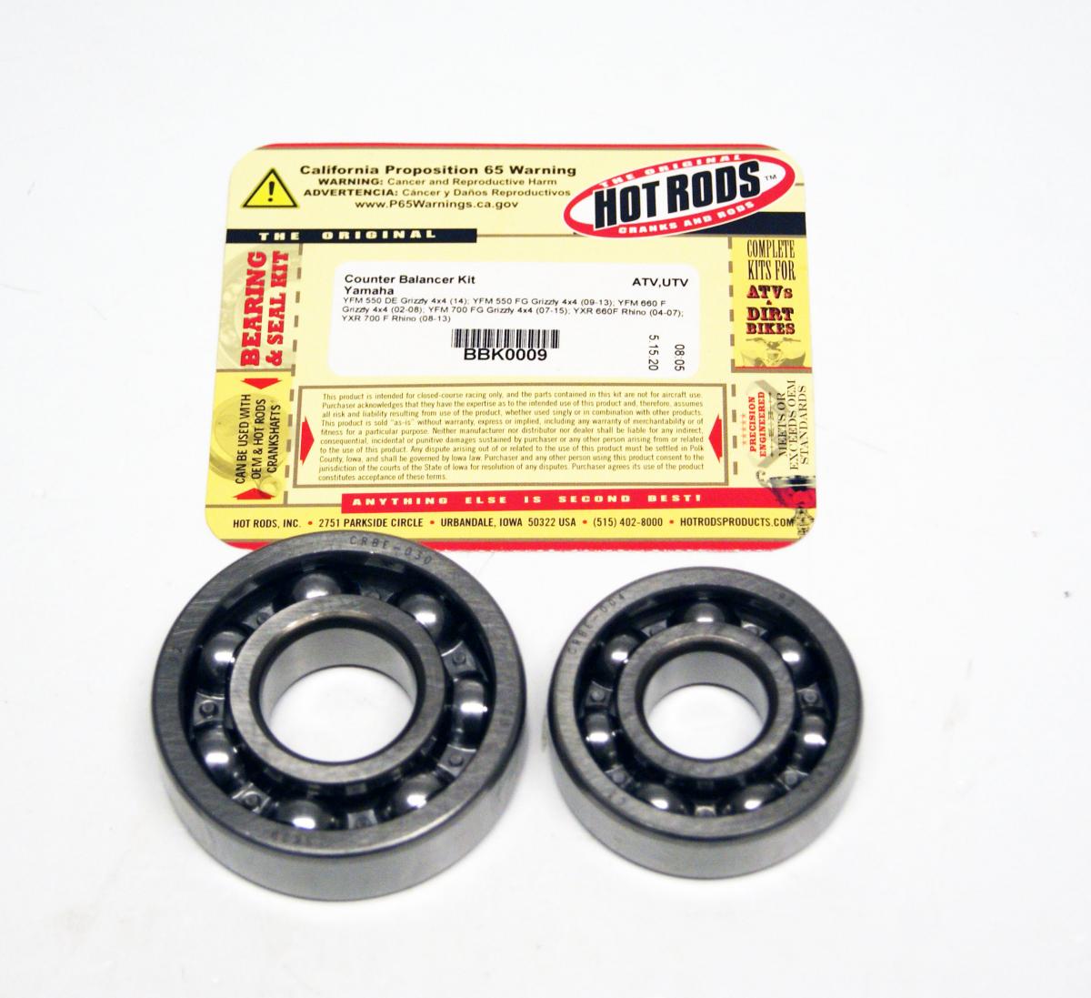 Counter Balancer Kit YFM 550 660 700, Hot Rods BBK0009