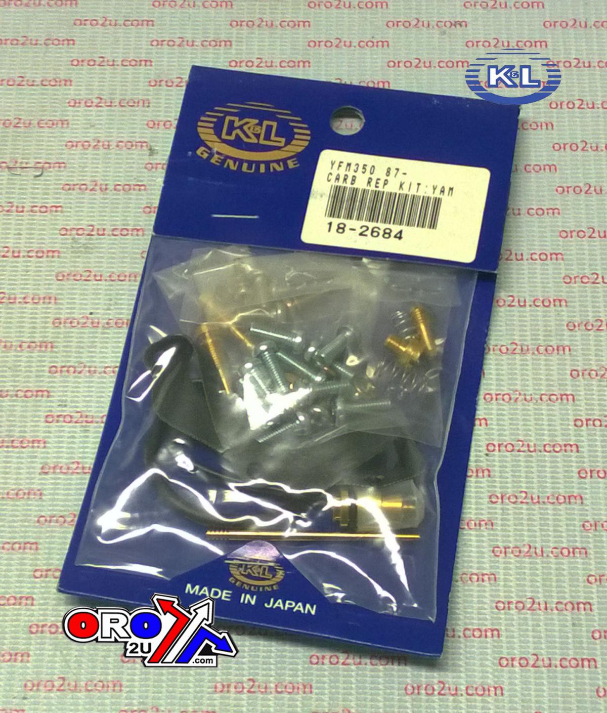 CARBURETOR REPAIR KIT YFM400, Yamaha YFM350ER ATV, KL18-2684