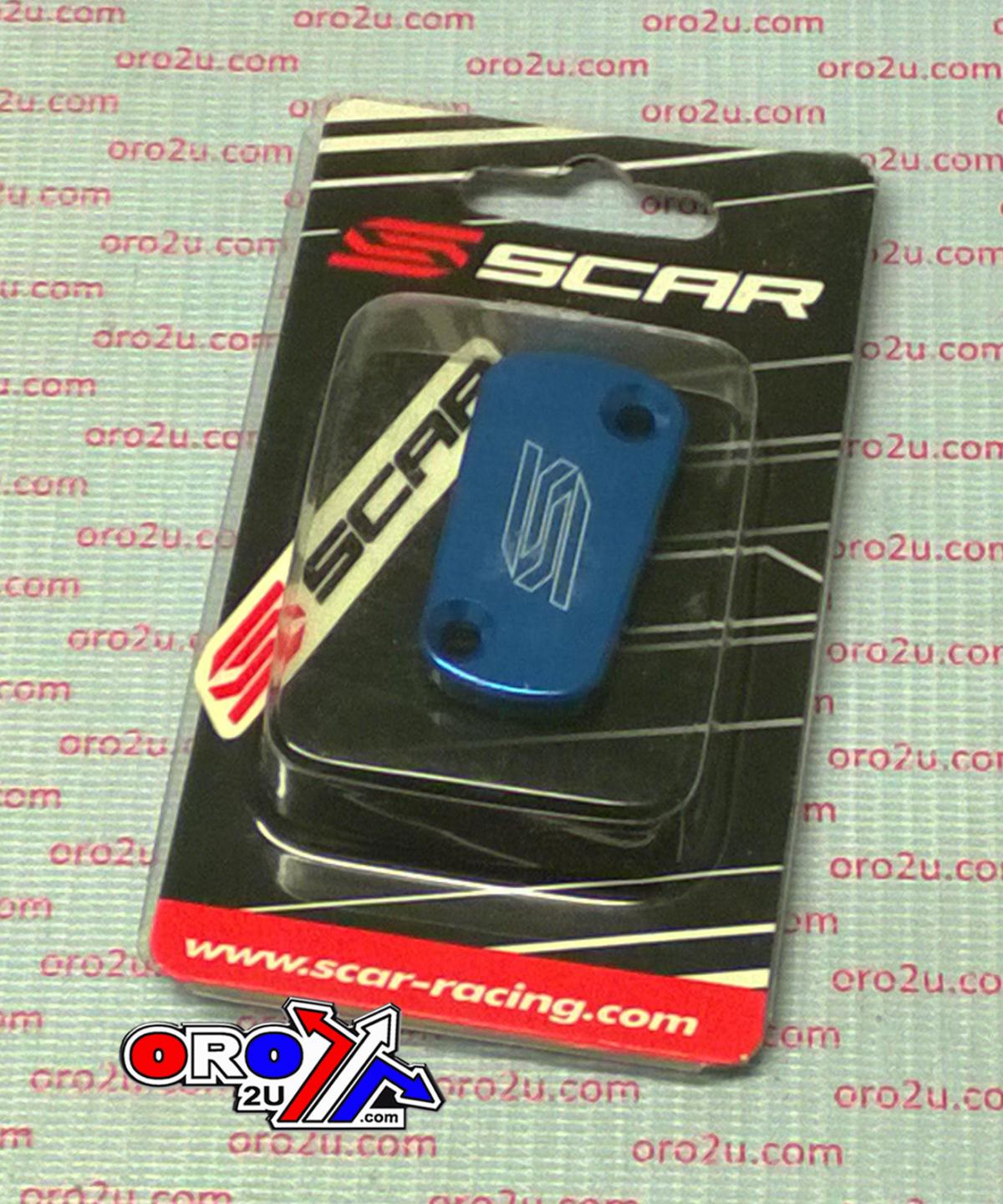 REAR RESERVOIR CAP KAW/SUZ, SCAR RACING 3901B BLUE