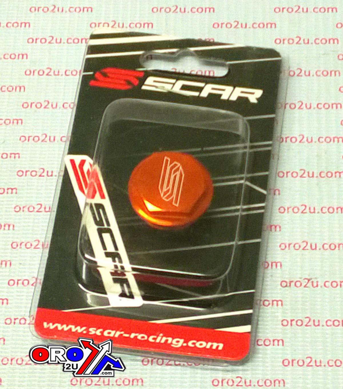 REAR RESERVOIR CAP KTM, SCAR RACING 5901 ORANGE