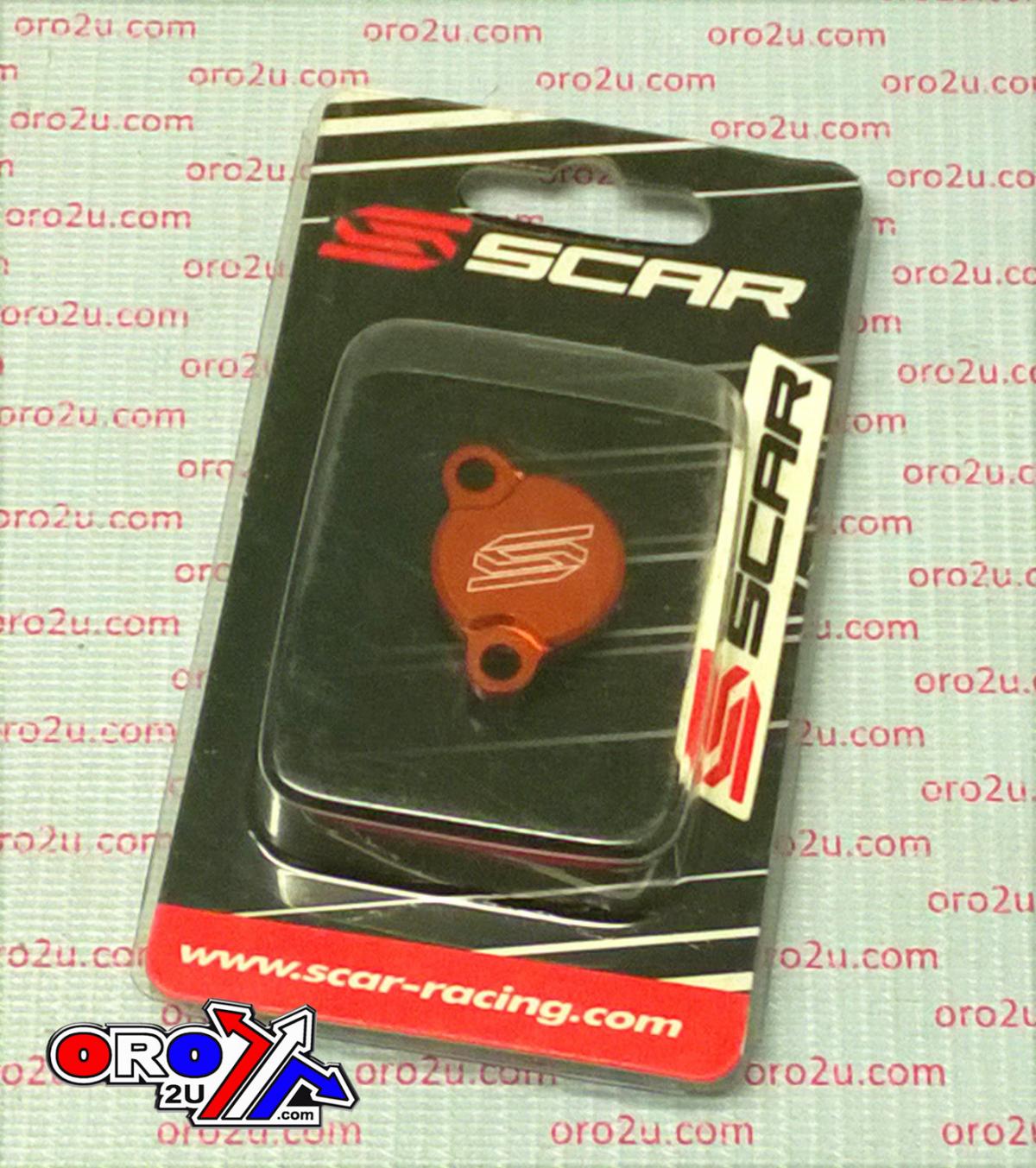 REAR RESERVOIR CAP KTM, SCAR RACING 5900 ORANGE