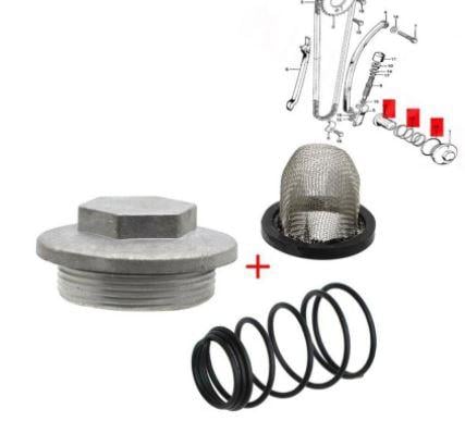 OIL DRAIN PLUG SPRING SCREEN FILTER HONDA ATC 185 S 200 E M X 12361-383-000 15426-107-000