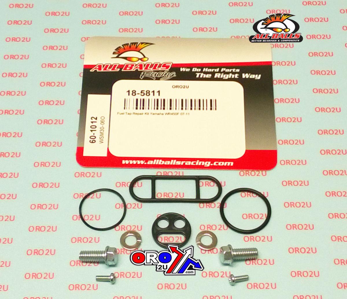 FUEL TAP REPAIR KIT ALLBALLS, ALLBALLS 60-1012 YAMAHA WR450F 07-11