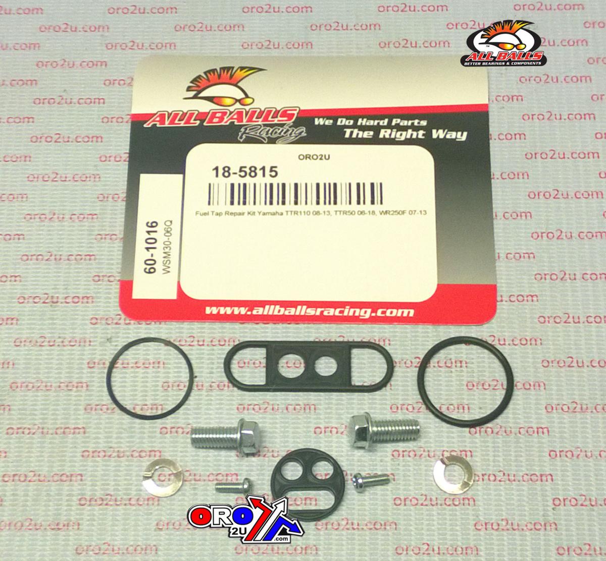 FUEL TAP REPAIR KIT ALLBALLS, ALLBALLS 60-1016 YAMAHA TTR50/110 06-22 WR250 07-13