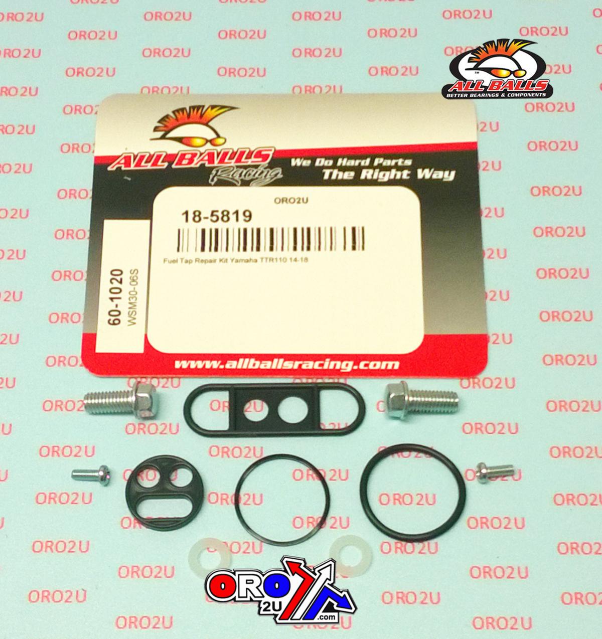 FUEL TAP REPAIR KIT ALLBALLS, ALLBALLS 60-1020 YAMAHA TTR110 14-22