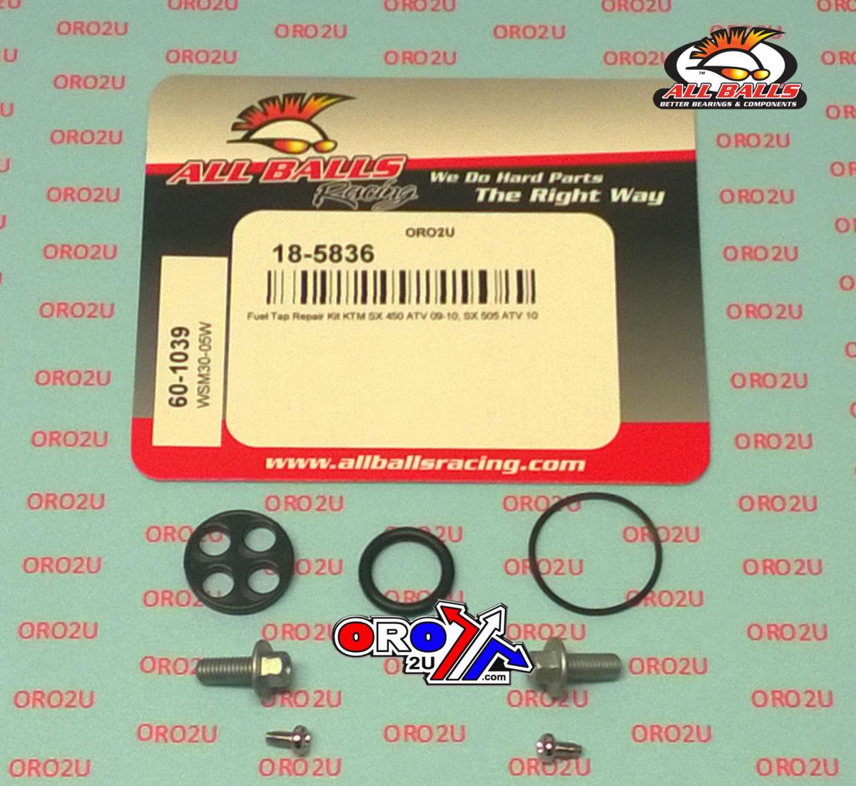 FUEL TAP REPAIR KIT ALLBALLS, ALLBALLS 60-1039 KTM SX 450/505 09-10