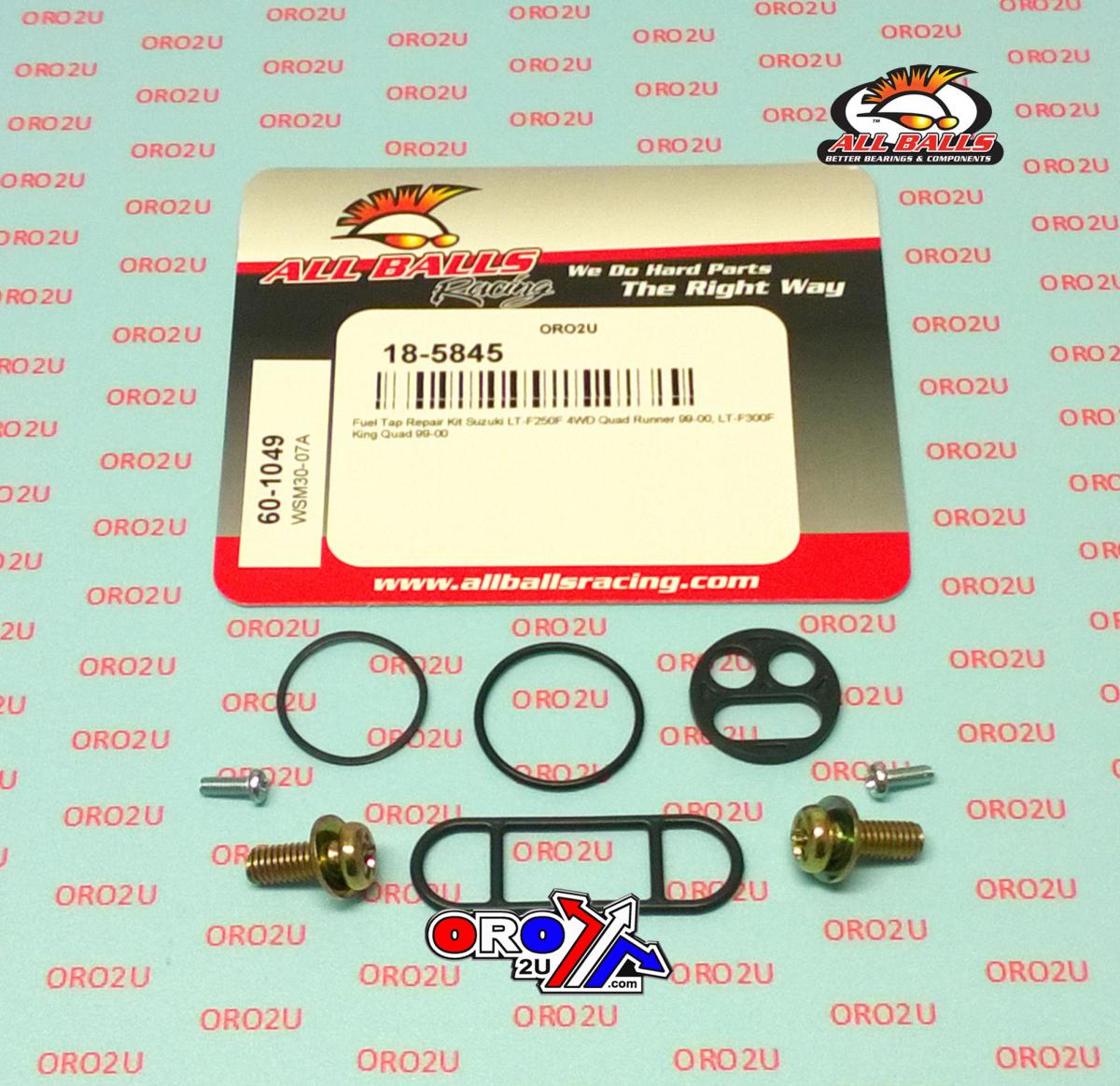 FUEL TAP REPAIR KIT ALLBALLS, ALLBALLS 60-1049 SUZUKI LT-F 250/300 99-00