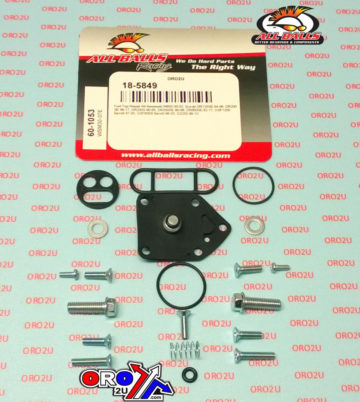 FUEL TAP REPAIR KIT ALLBALLS, ALLBALLS 60-1053 KAW W650/SUZ DR/GSF/GZ 125-1200 90-20