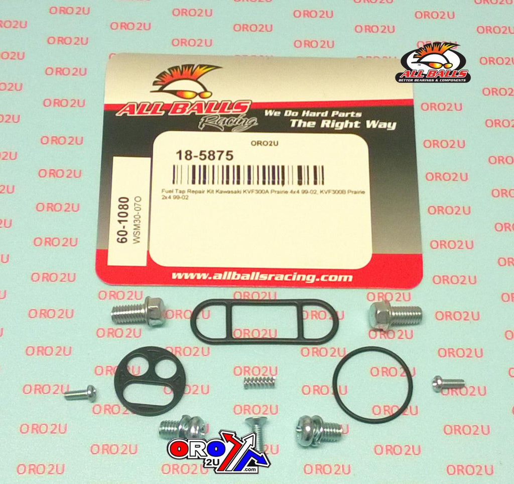 FUEL TAP REPAIR KIT ALLBALLS, ALLBALLS 60-1080 KAW KVF300 99-02