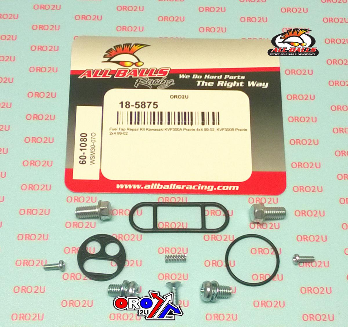 FUEL TAP REPAIR KIT ALLBALLS, ALLBALLS 60-1080 KAW KVF300 99-02